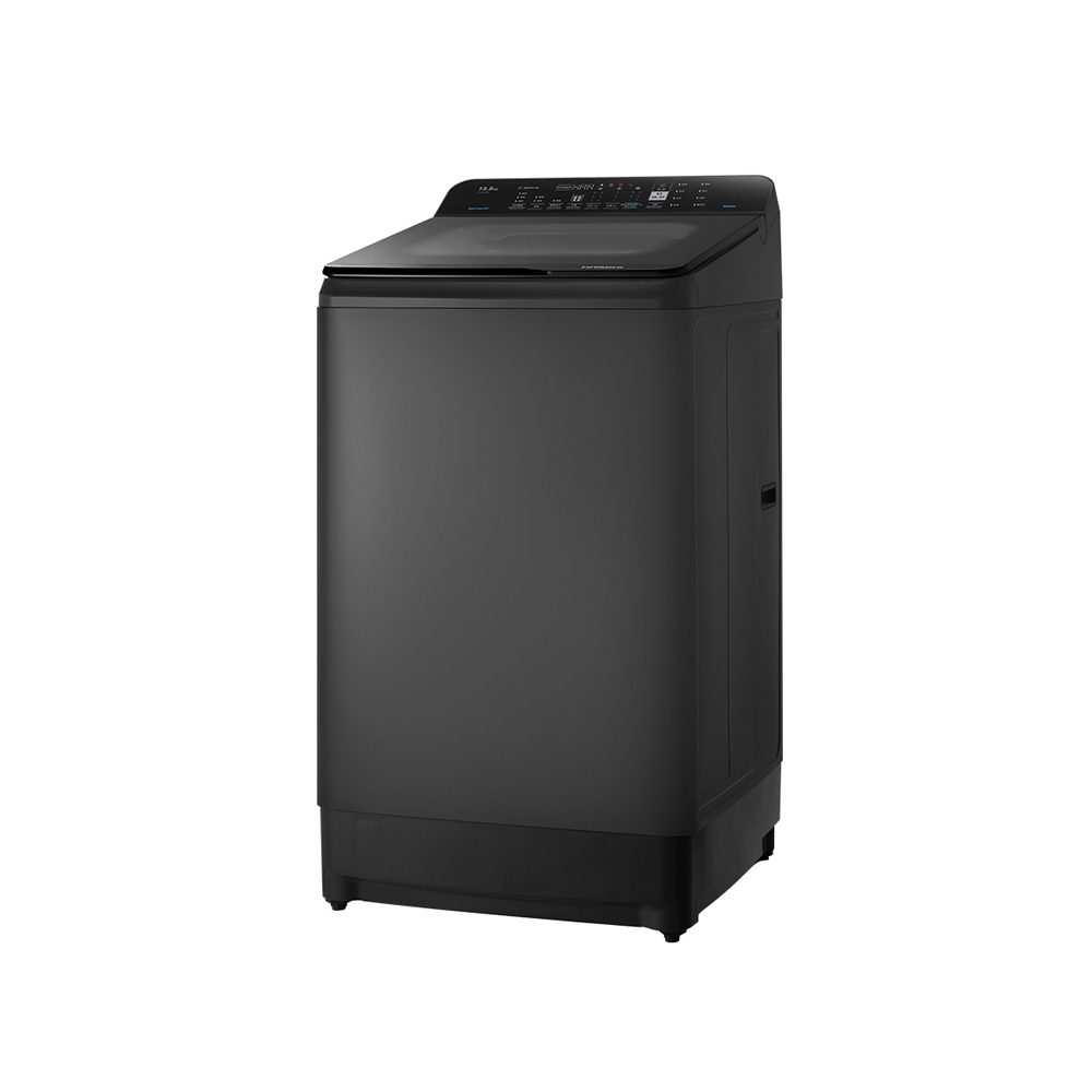 HITACHI 13.5kg Narrow Upright Inverter Washing Machine Quiet Gray LTLH3MVW0TGG, , large