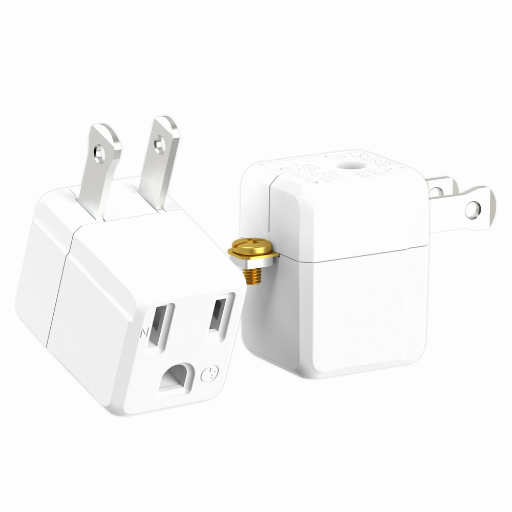 【雙手萬能】3轉2轉接插頭-2入 (黑白不挑色出貨), , large