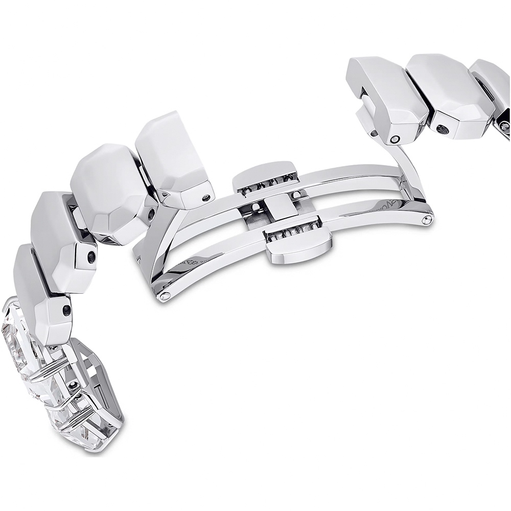 SWAROVSKI 施華洛世奇 八角方形水晶手鍊手錶 女錶-23x17mm(5621173), , large