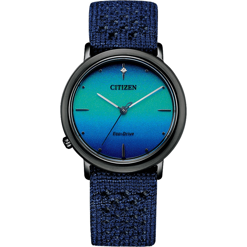 CITIZEN 星辰 L系列 廣告款 光動能女錶 套錶 EM1005-42L, , large