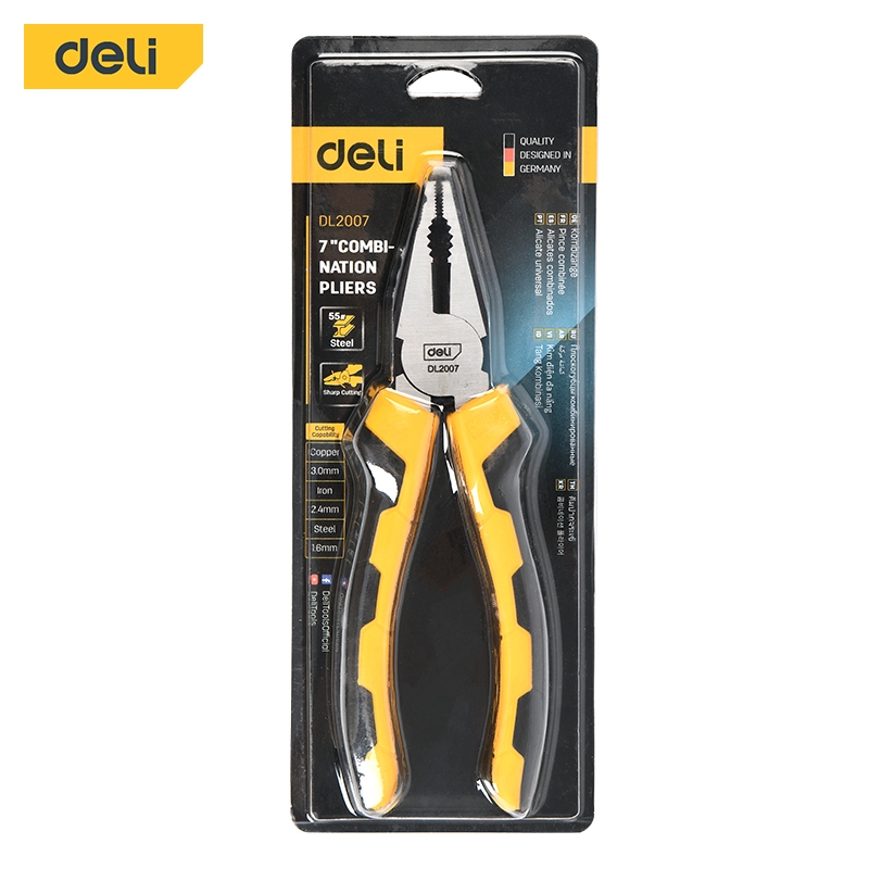 【deli tools】7" Multi-Function Pliers Upgraded Semi-Pro Series, , large
