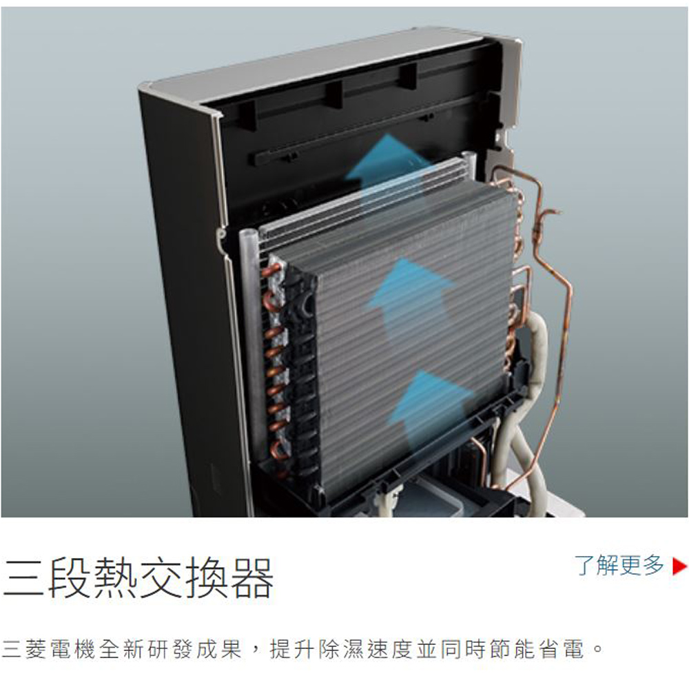 MITSUBISHI High-Efficiency Inverter Dehumidifier MJ-EV180JX-TW, , large