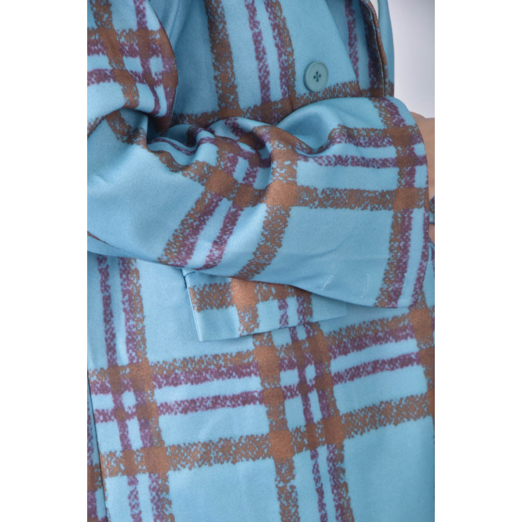 (2XL) yi pin tang排扣藍色外套二手衣, , large