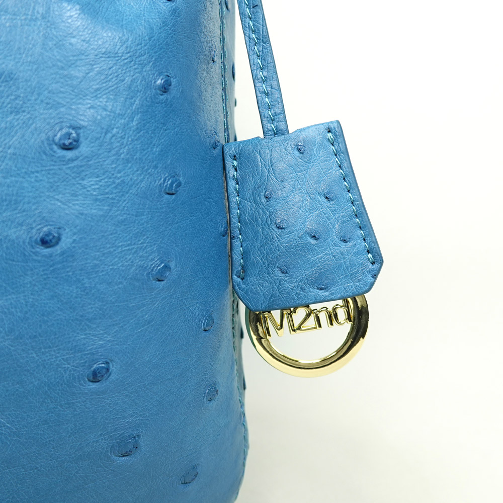 【M2nd】Ostrich bucket bag, , large