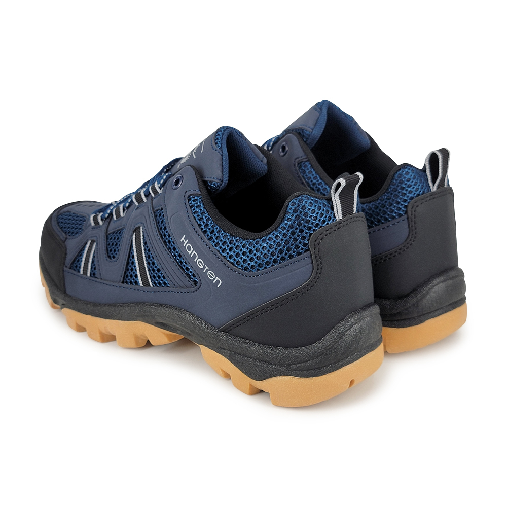 HANG TEN 戶外透氣運動鞋 男運動鞋 男鞋 慢跑鞋 健行 旅遊 吸濕 排汗 輕量 緩震 散熱 減壓 止滑 黑 藍, , large