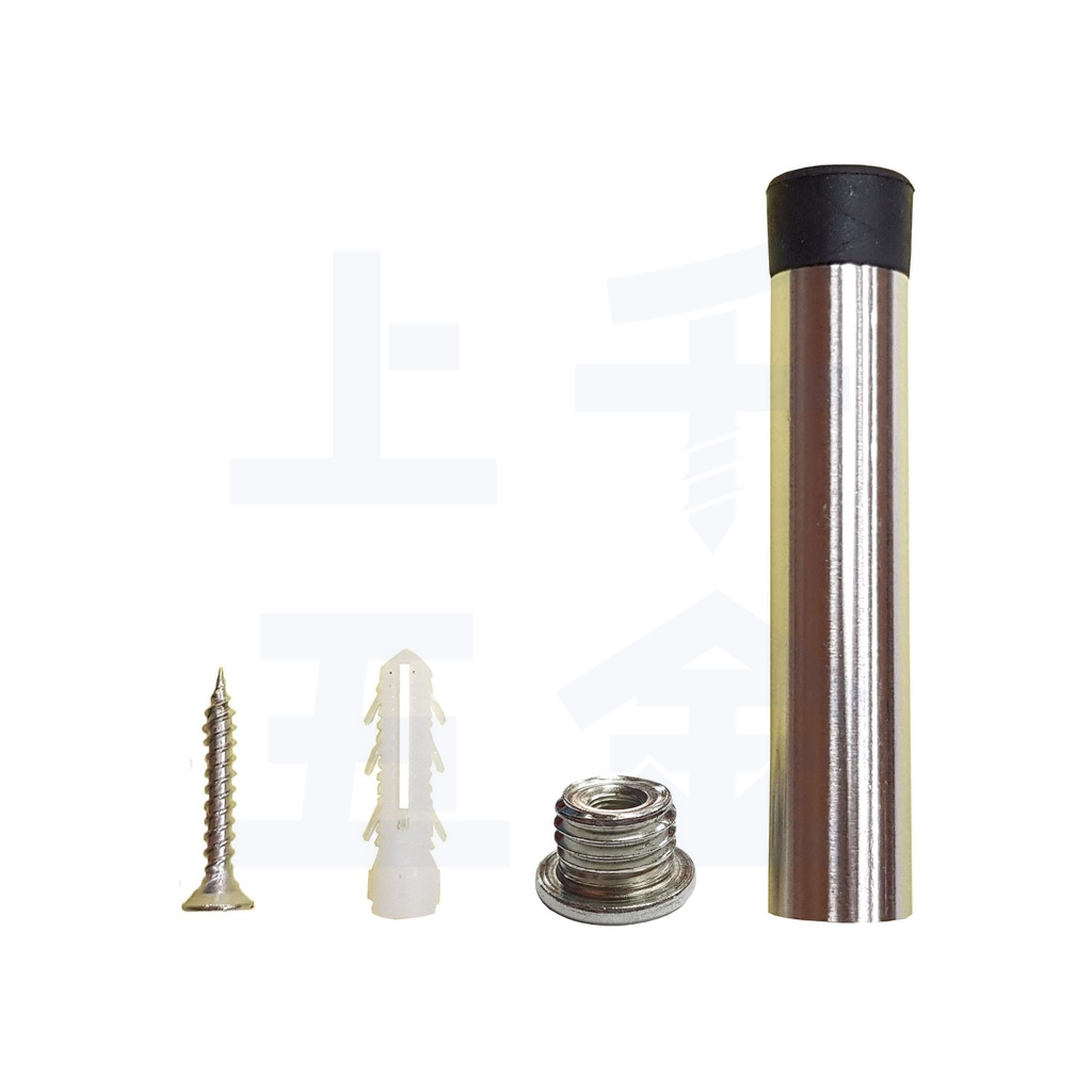 門檔 一字門擋 85mm 白鐵 不鏽鋼 門檔 門止 門碰 門頂 門吸 附螺絲, , large