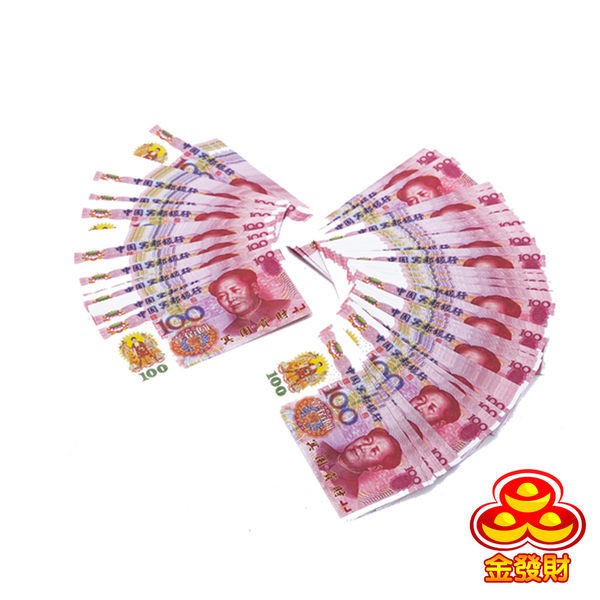 【金發財金紙】冥國台幣人民幣美金 三合一各 500張-2套組, , large