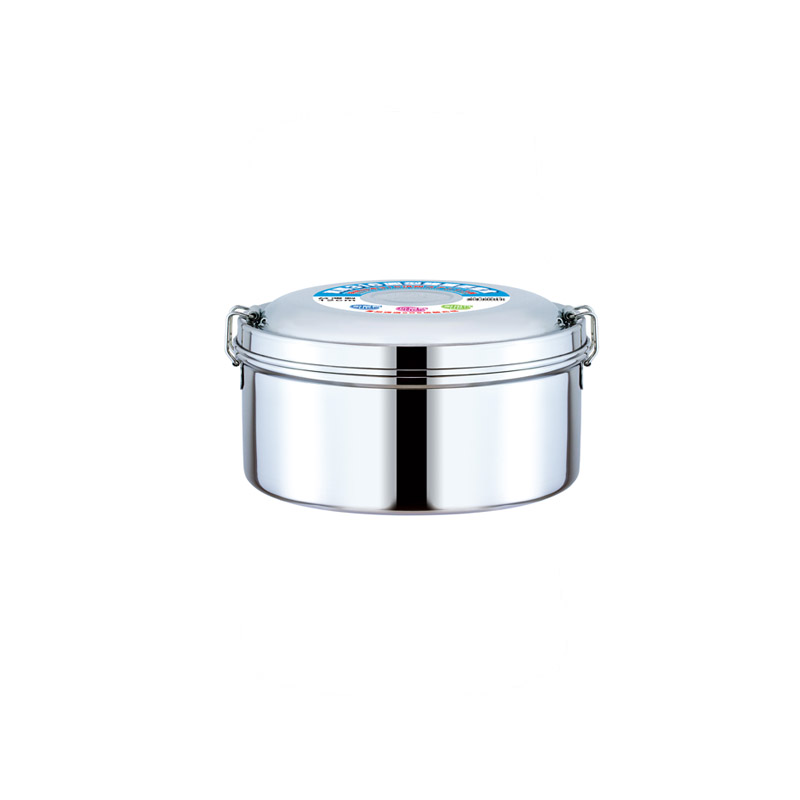 PEARL HORSE 316# Round Double-Layer Lunch Box – 12cm – TA-S-126-12, , large
