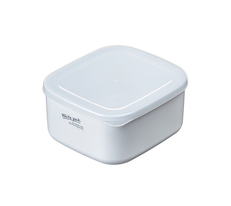 Pure white food storage container, 700ml