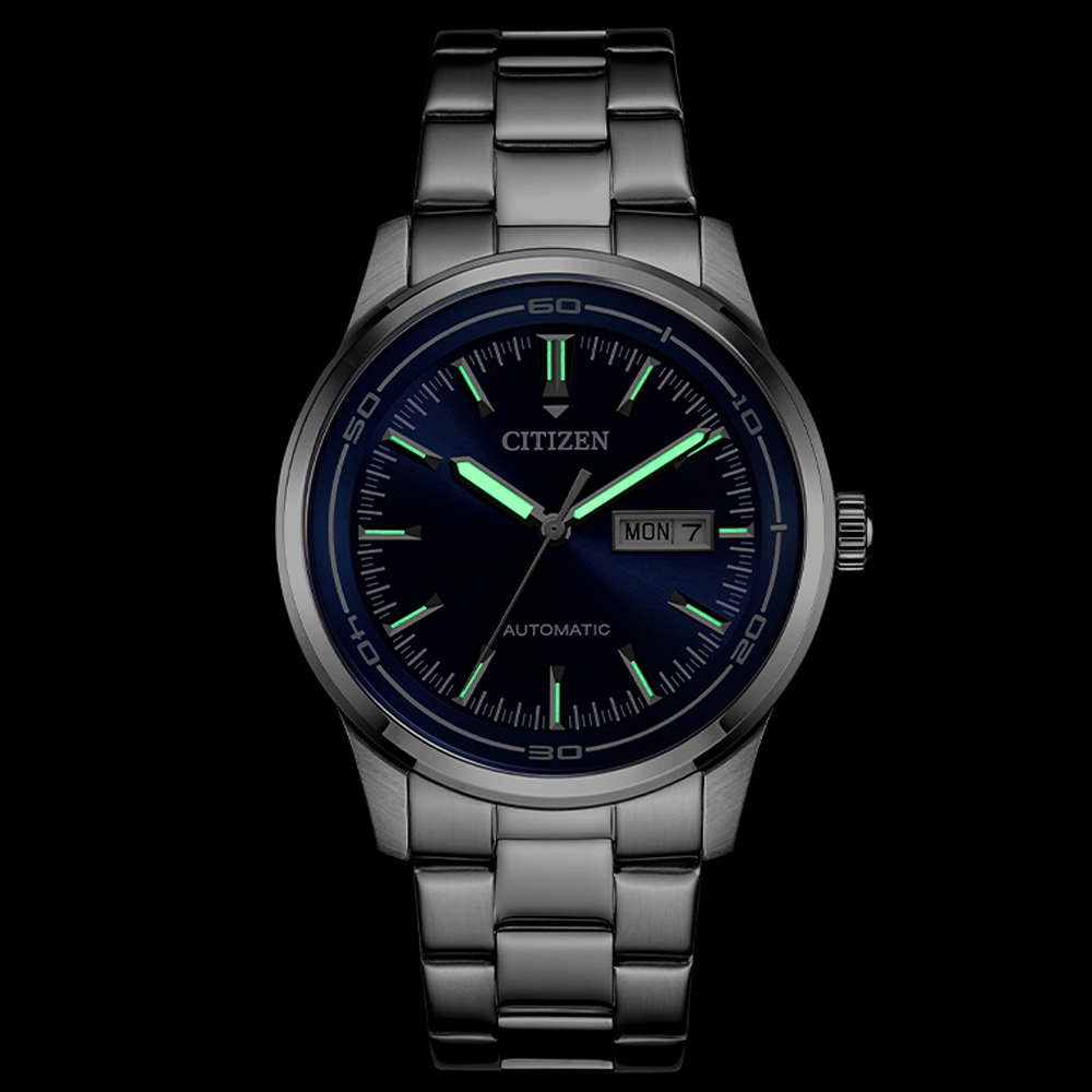 CITIZEN 星辰 限量 Day-Date 日曆機械錶 NH8400-87L, , large