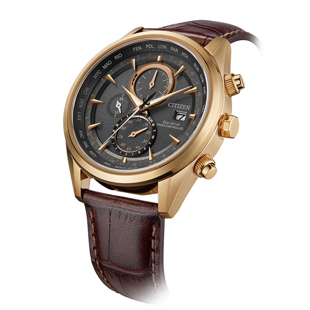 CITIZEN 星辰 空中之鷹 商務光動能電波手錶 AT8263-10H, , large