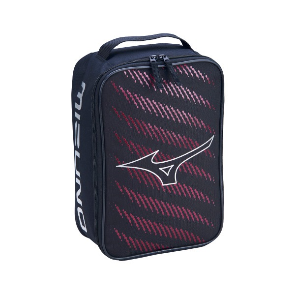 [秉辰] MIZUNO 鞋袋 黑白紅 33TMC00305, , large