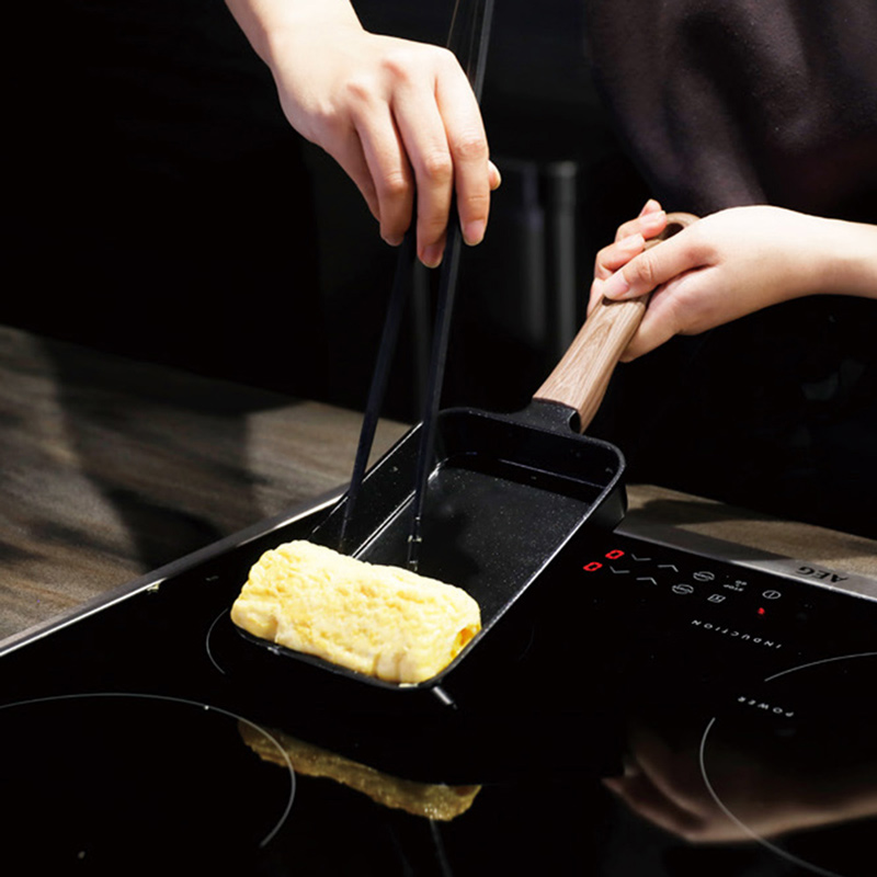 【CB JAPAN】COPAN系列IH爐輕量陶瓷漆 不沾玉子燒鍋12X17CM, , large