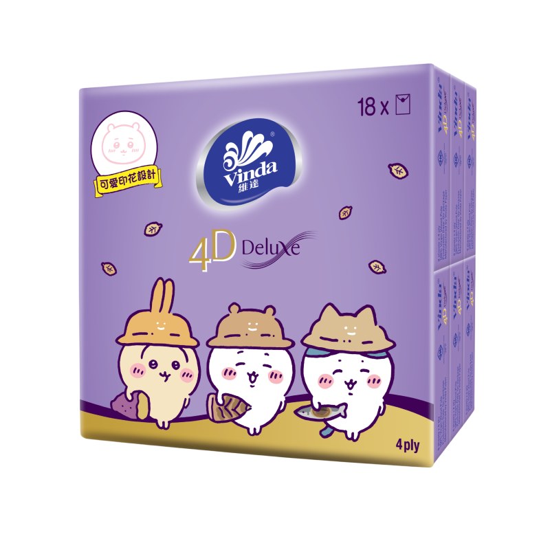 Vinda吉伊卡哇4層紙手帕