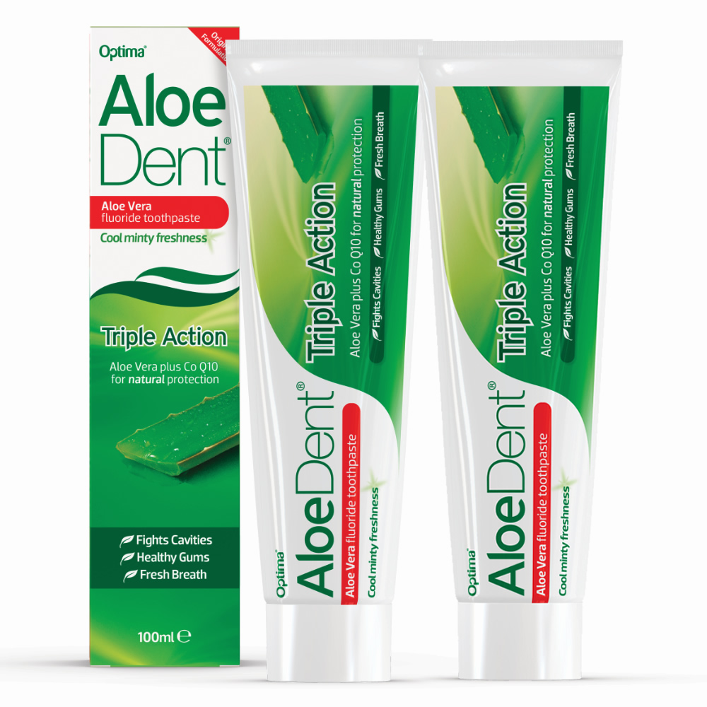 Aloe Dent Triple Action Toothpaste with Fluoride, , large