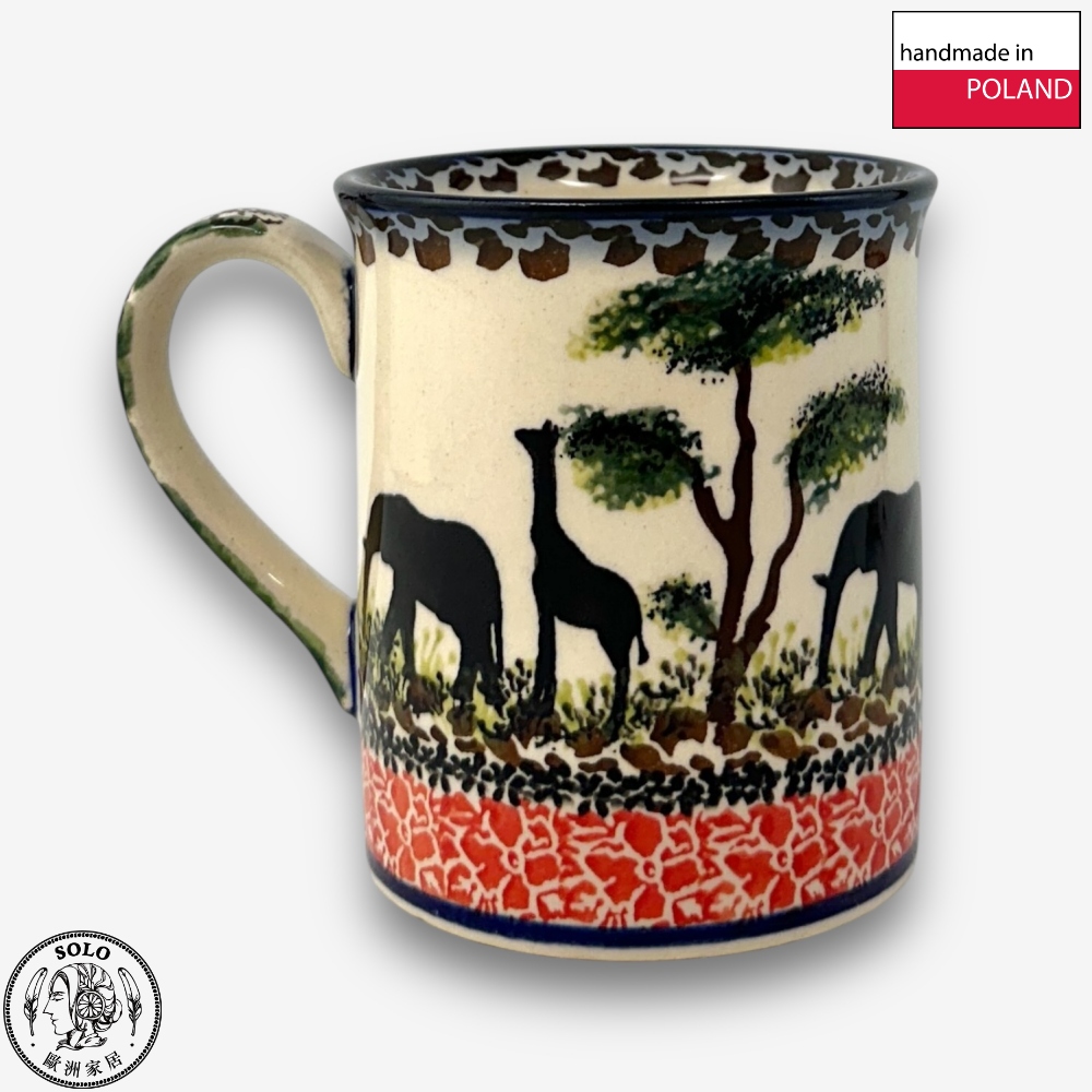 【SOLO Vintage】Cerraf Polish Pottery 280ml Mug Ballad of the Open Plains Series Made in Poland, , large