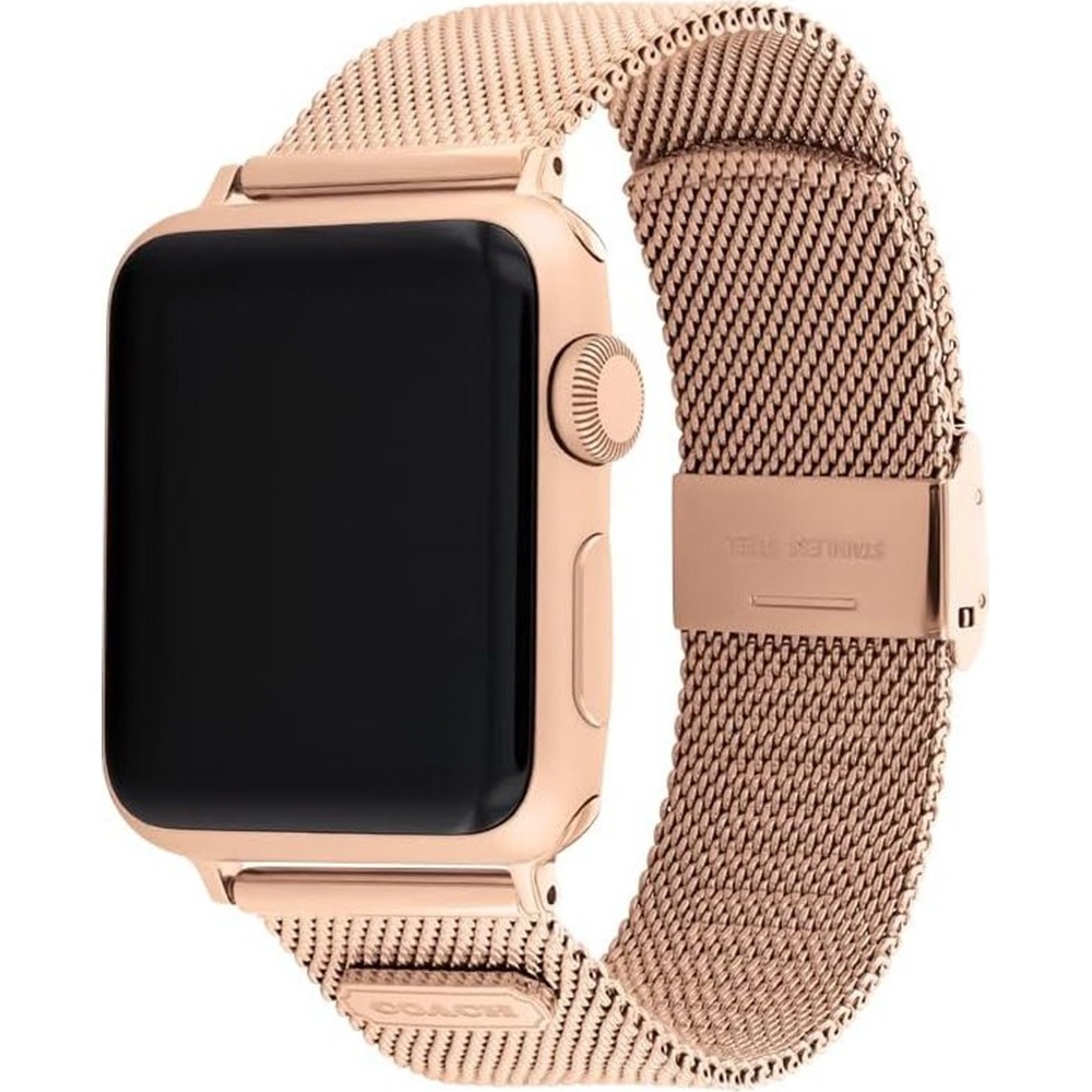 COACH Apple Watch 錶帶 38/40/41mm 適用 不鏽鋼米蘭錶帶 - 玫瑰金色 禮物(不含手錶), , large