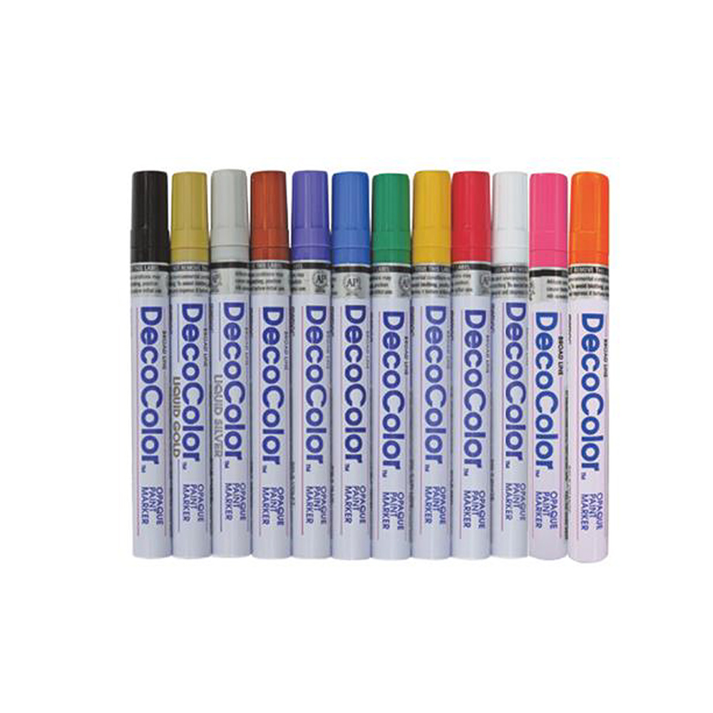 【龍品文創】內田 4030 300-S 粗字油漆筆 -1支-黃, , large