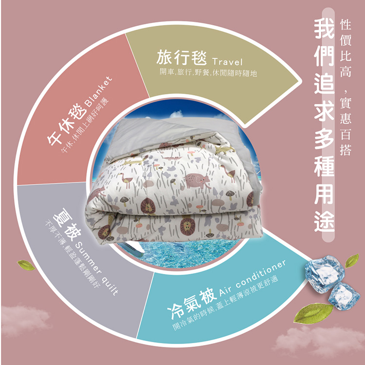 【多利寶寢具】Indian_雲朵棉針織雙人涼感涼被, , large