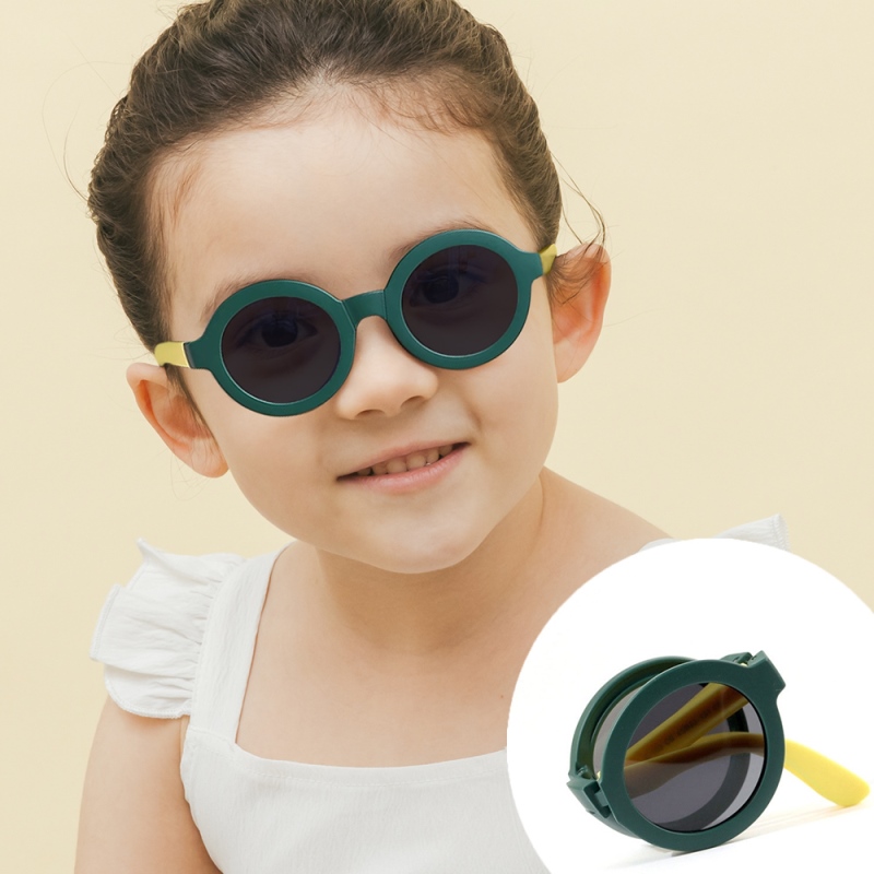 KIDs sunglasses-YELLOW GREEN, , large