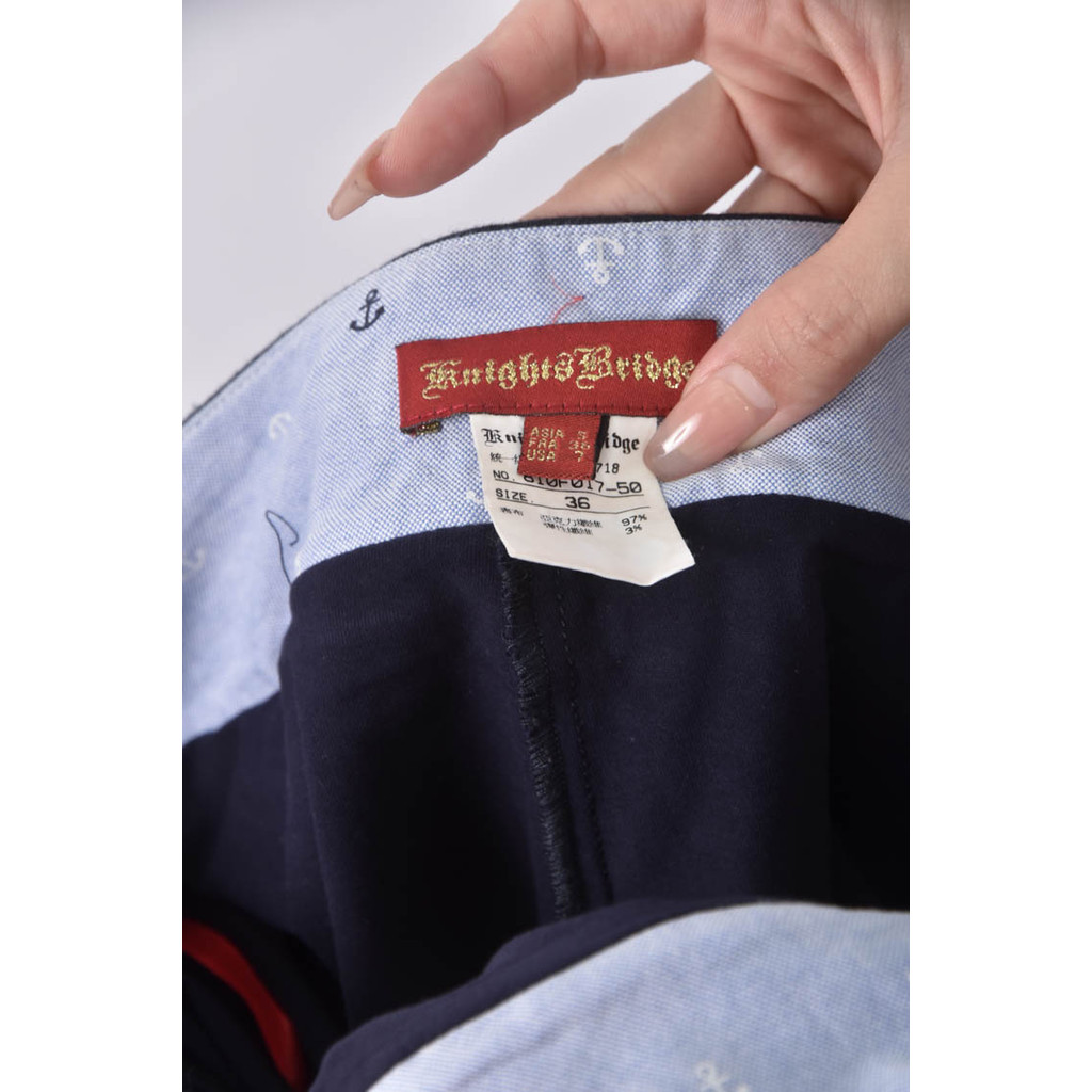 (2XL) knights bridge百褶藍色短裙二手衣, , large