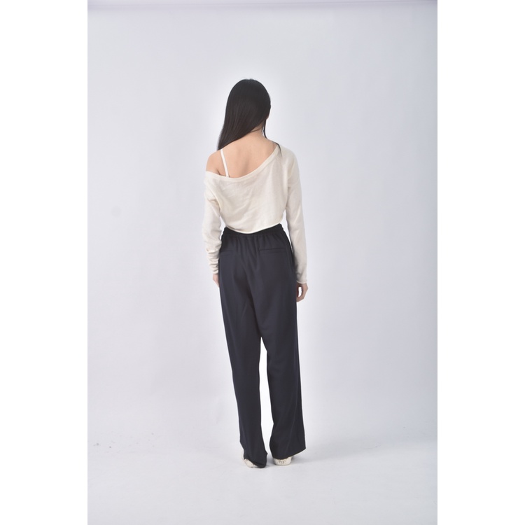 (M) a v v高腰質感藍色長褲二手衣, , large