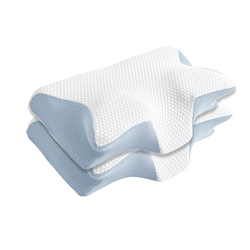  Pressure-relieving butterfly-shaped memory pillow, , large