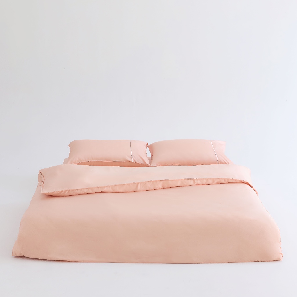 DOTDOT Lite - 『蜜橙色』床包枕套組/兩用被/寢具組｜Classic系列｜60s天絲萊賽爾