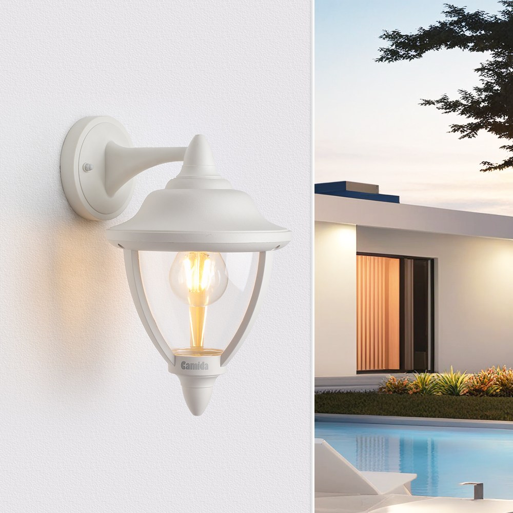 【卡米達】E27戶外庭園壁燈(CA1015WDWH), , large