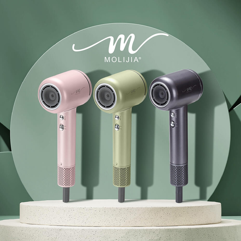 【MOLIJIA】M195 Negative Ion Constant Temperature High-Speed ​​Hair Dryer - Spring Sprout Green, , large