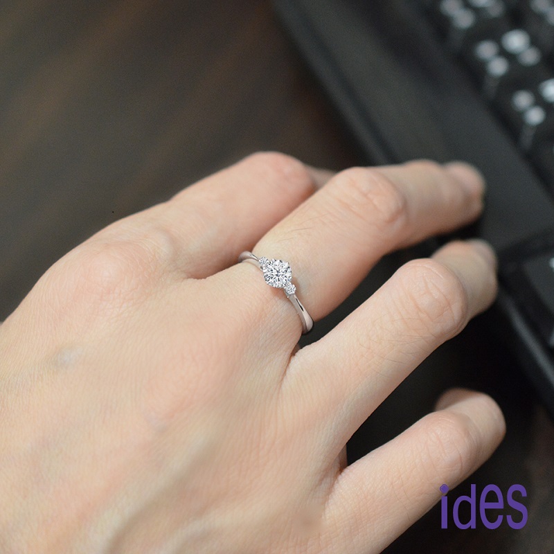 [ides愛蒂思] 情人禮 生日禮 日系輕珠寶OL系列設計款天然鑽石32分E/VS1八心八箭EX車工14K金鑽石戒指/你是唯一 (戒圍請於訂單備註), , large