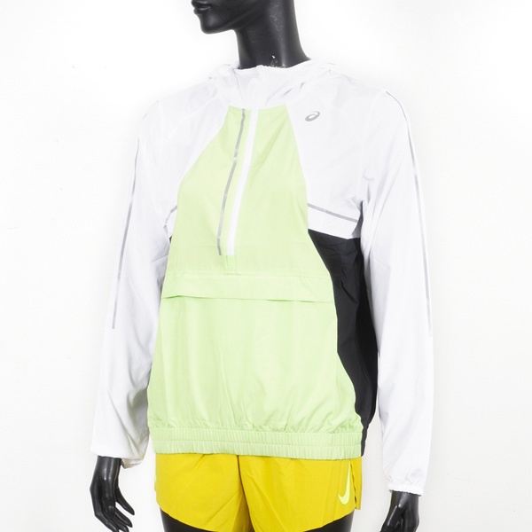 Asics Lite-Show Jacket 女 外套 連帽 海外版 運動 路跑 反光 白 [2012C365-100], , large