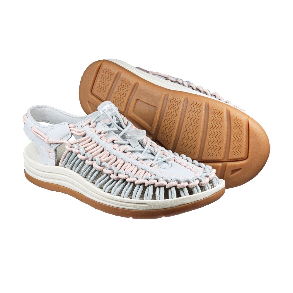 DIADORA迪亞多那 水陸兩用編織涼鞋 女鞋 簡約 時尚 休閒 好穿脫 束扣 彈性 輕量 吸震 耐磨 防滑 深藍 灰粉, , large