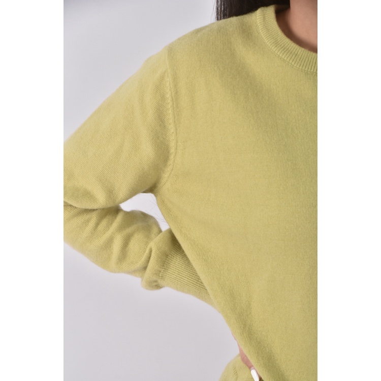 (L) miss studio質感圓領綠色長袖上衣二手衣, , large