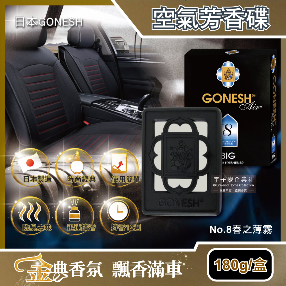 GONESH No8 Car Big Gel Freshener 180g No.8, , large