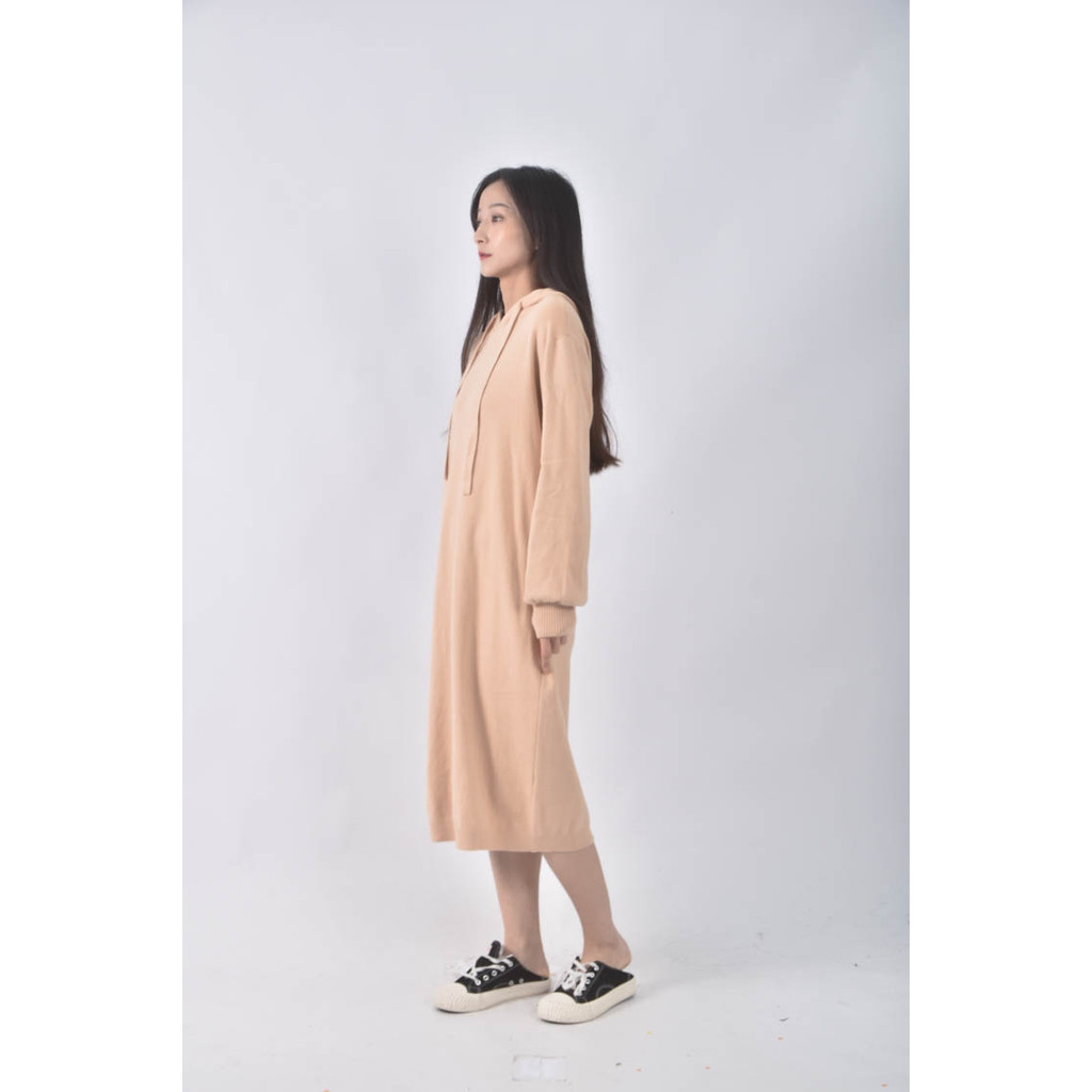 (L) something like me連帽杏色洋裝二手衣, , large