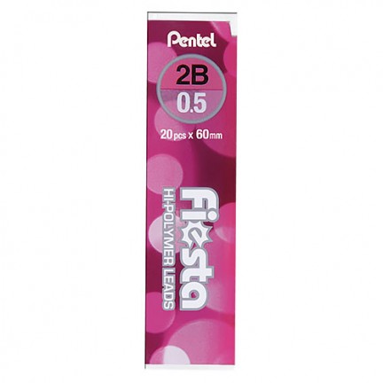 【 Pentel 飛龍 】自動鉛筆芯 0.5mm /個 C235TF   -  2B, , large
