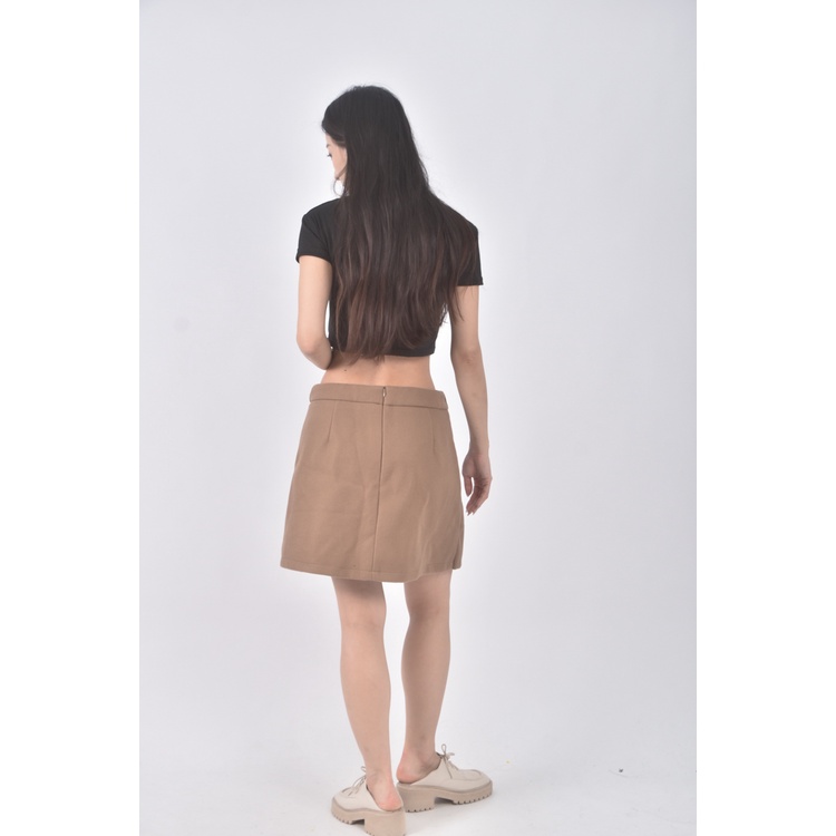 (XL) lovfee質感棕色短裙二手衣, , large