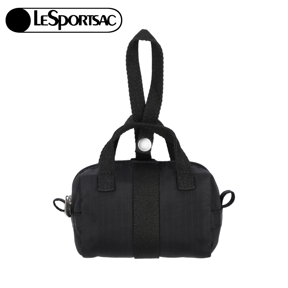 |快速出貨|Lesportsac MICRO ROLL CHARM 迷你圓筒包小吊掛飾零錢包 送禮-永恆黑, , large