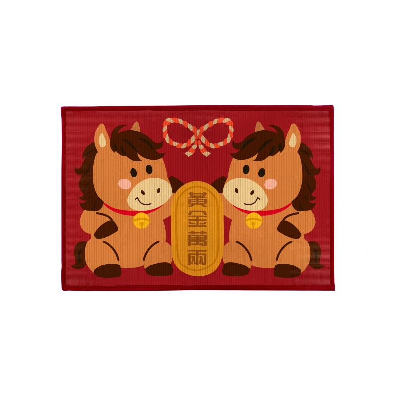 Comfort+福氣門墊 招財寶馬, , large