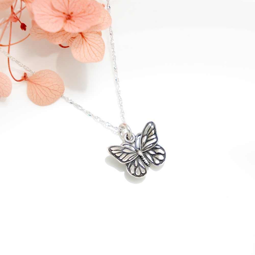 【Angel & Me】帝王斑蝶 蝴蝶 s925 純銀項鍊 生日 情人節 禮物, , large
