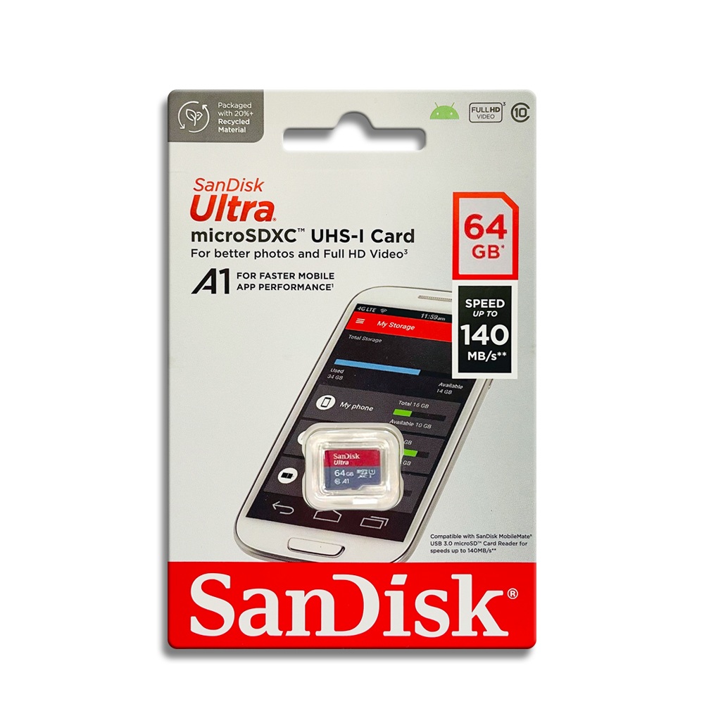 SanDisk Ultra 64G UHS-I C10 A1 U1 microSDXC, , large