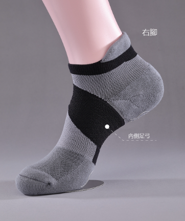 AI 3D High-cut socks(peds/below ankle), , large