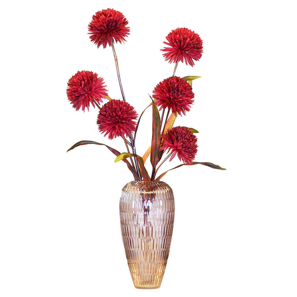 PE/PVC FLOWER STICK-BURGUNDY , , large