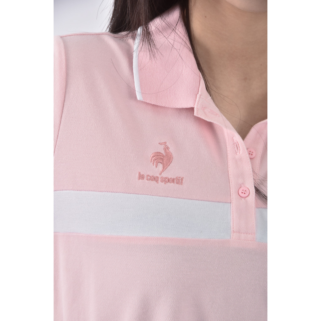 (S) le coq sportif棉質粉色短袖上衣二手衣, , large