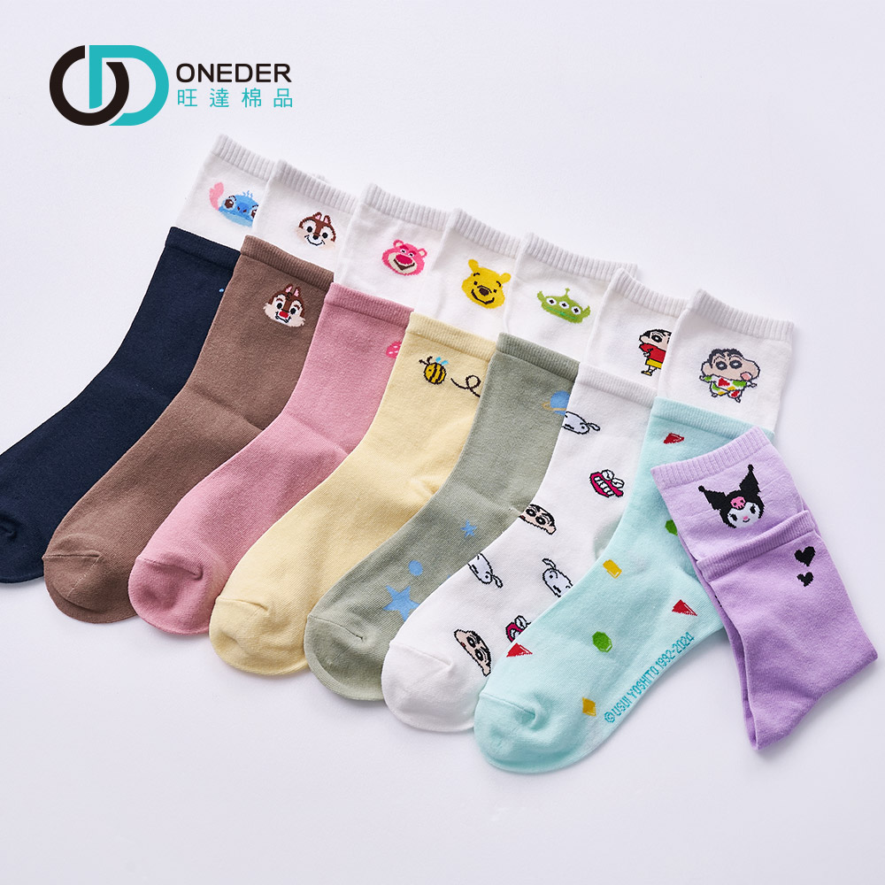 (多款)迪士尼 Disney長筒襪  長襪 雙層襪 棉襪【旺達棉品】CD-503, , large