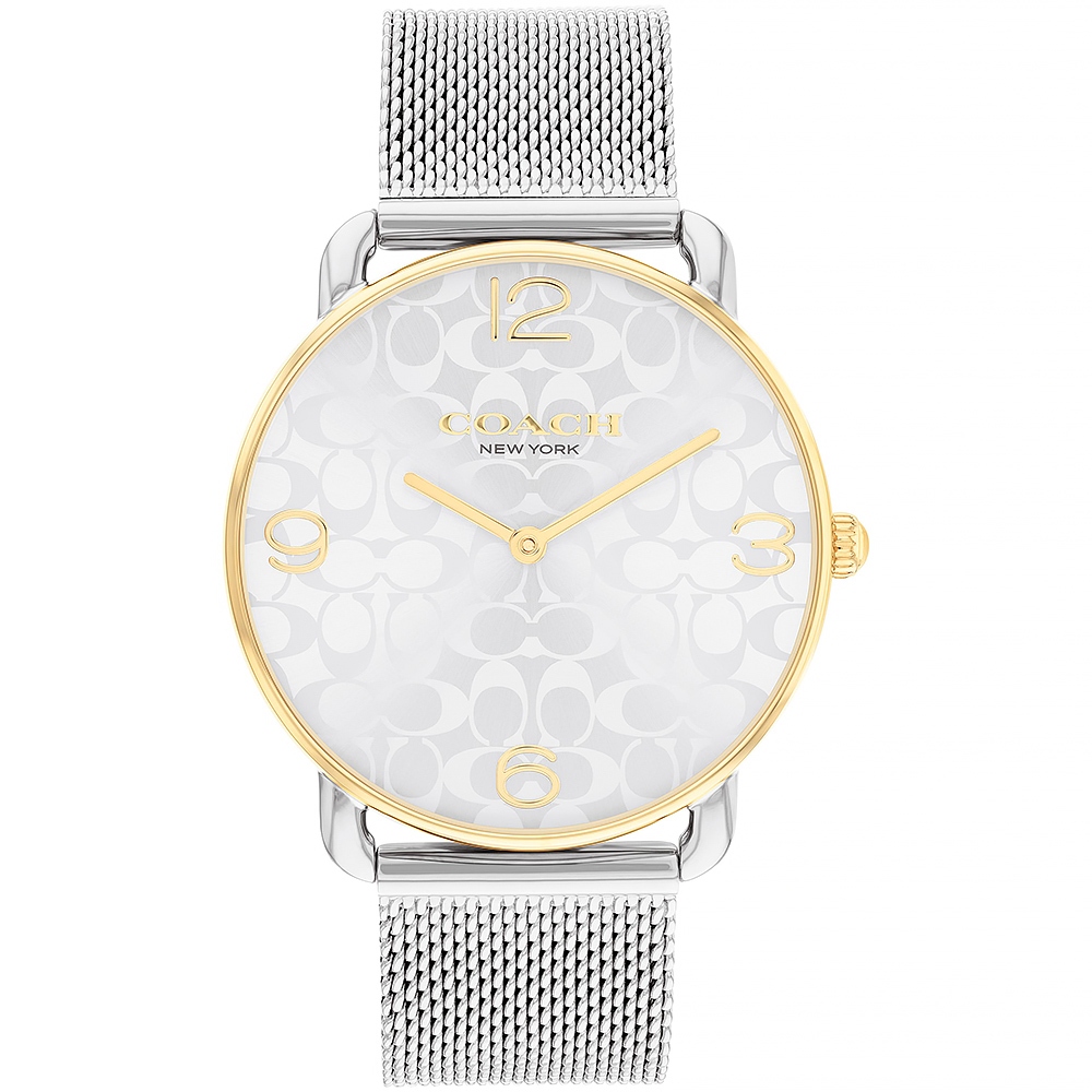 COACH 經典滿版 Logo 女錶 手鍊套組-36mm CO14000117, , large