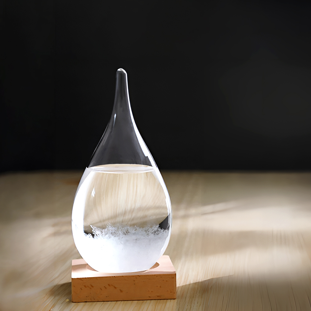 【上手家居】晴雨預報瓶 大號水滴(生日禮物/實用小物/風暴瓶/天氣瓶/創意小物/天氣預報瓶/交換禮物/辦公室療癒小物), , large