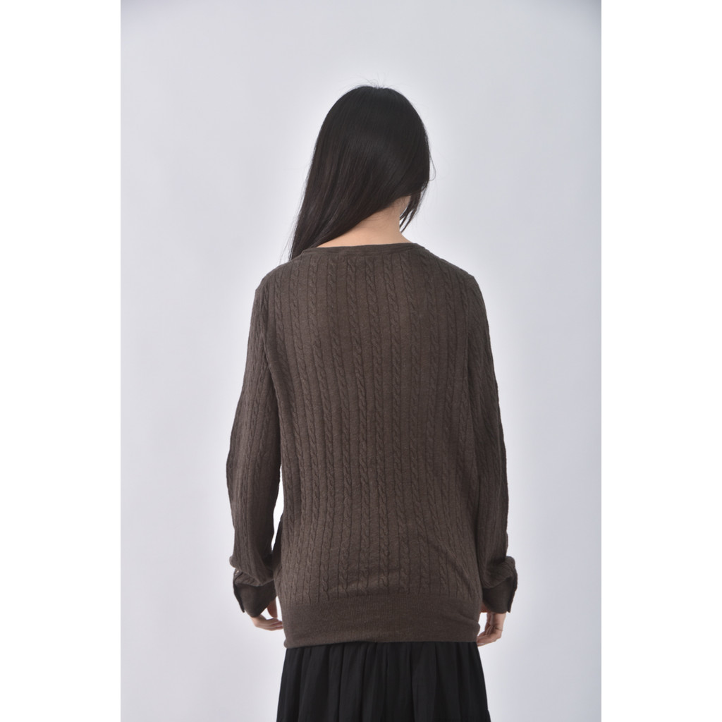 (XL) gap棉質開衫棕色外套二手衣, , large