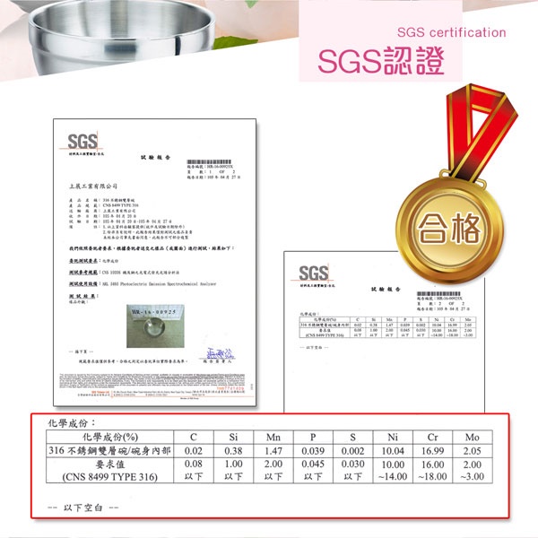 PERFECT 理想牌 極緻316不鏽鋼雙層碗六入組隔熱碗碗 14cm-Leidea樂德兒, , large